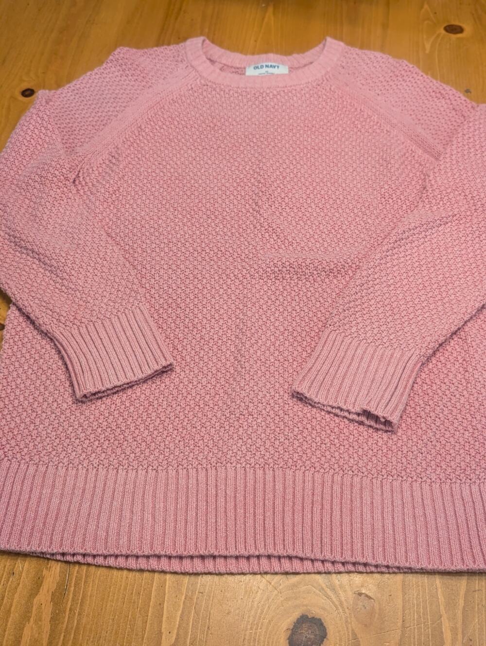Old Navy Chenille Like Crew Neck Sweater, Mauve, Pink, Women's XS, LN